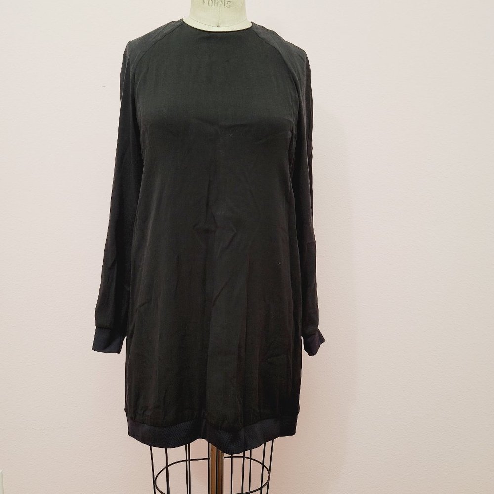 Zara Raglan sleeve woven mini dress